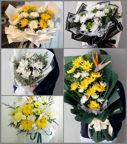 天津红桥区西沽街道白事花束代送
